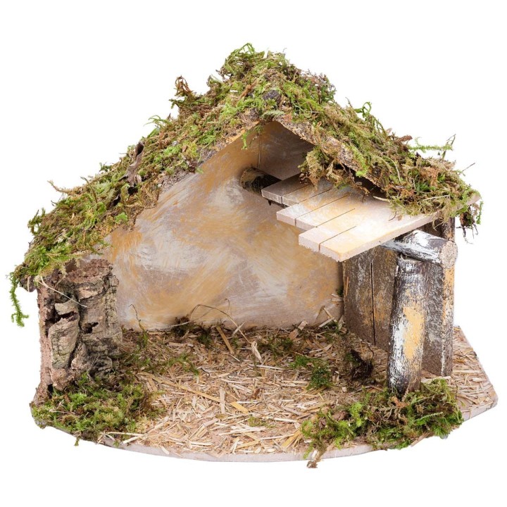 Cabaña con tejado para Belén cm 32x18x23 h