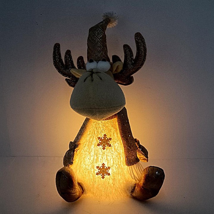 Illuminated Christmas Reindeer cm 15x13x30 h