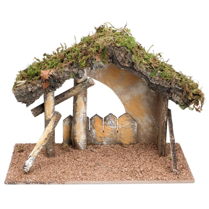 Hut with fence cm 31.5x17x23 h