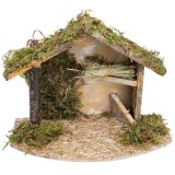 Capanna con fieno cm 32x18x23 h