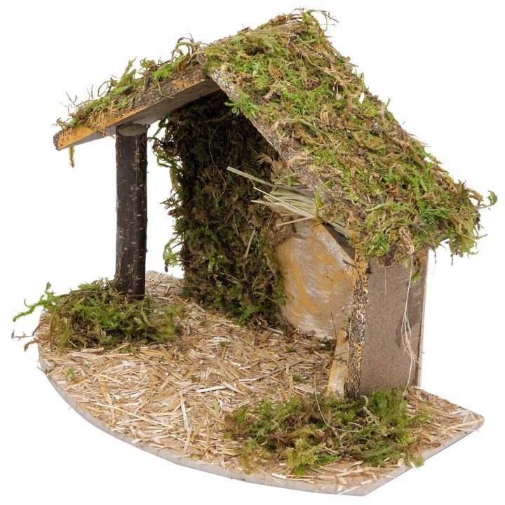 Cabaña con heno de 32x18x23 cm h
