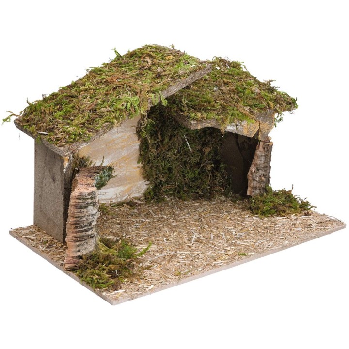 Cabaña con techo irregular cm 40x23x23 h