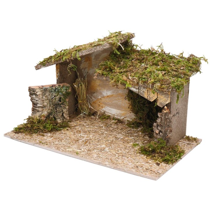 Cabaña con techo irregular cm 40x23x23 h