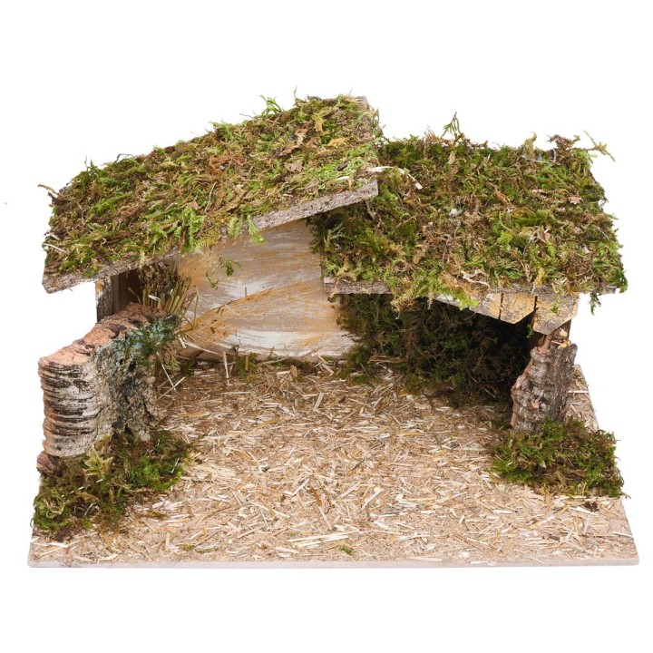 Hut with irregular roof 40x23x23 cm h