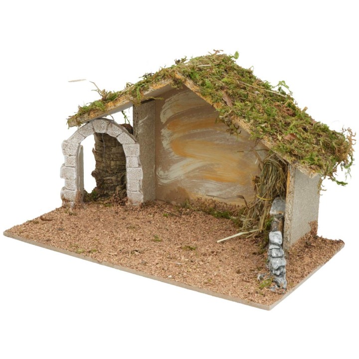 Hut with arched doorway cm 40X23X24 h