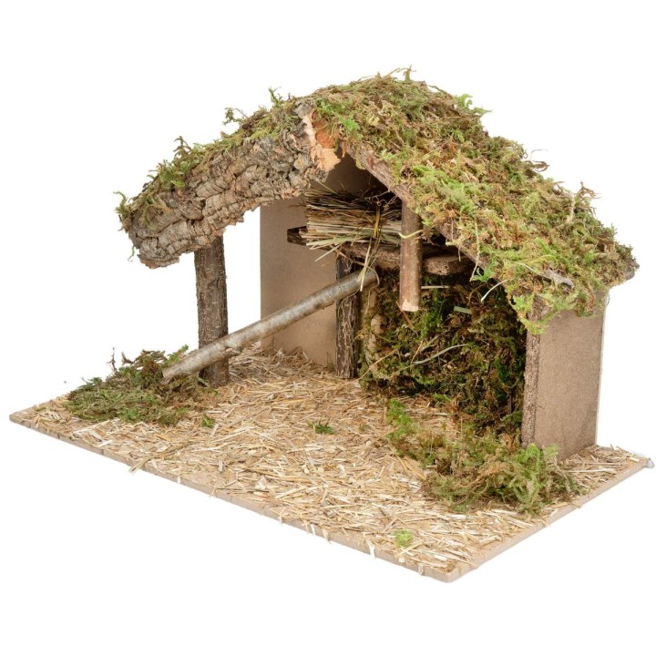 Hut with central platform cm 40x23x24 h