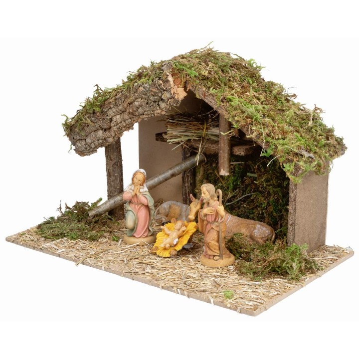 Cabin with central platform complete with Lux statues cm