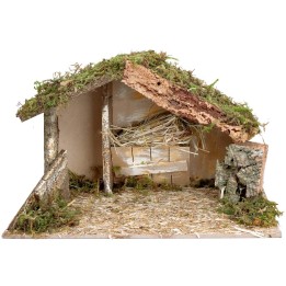 Cabaña con pesebre cm 40x23x24 h