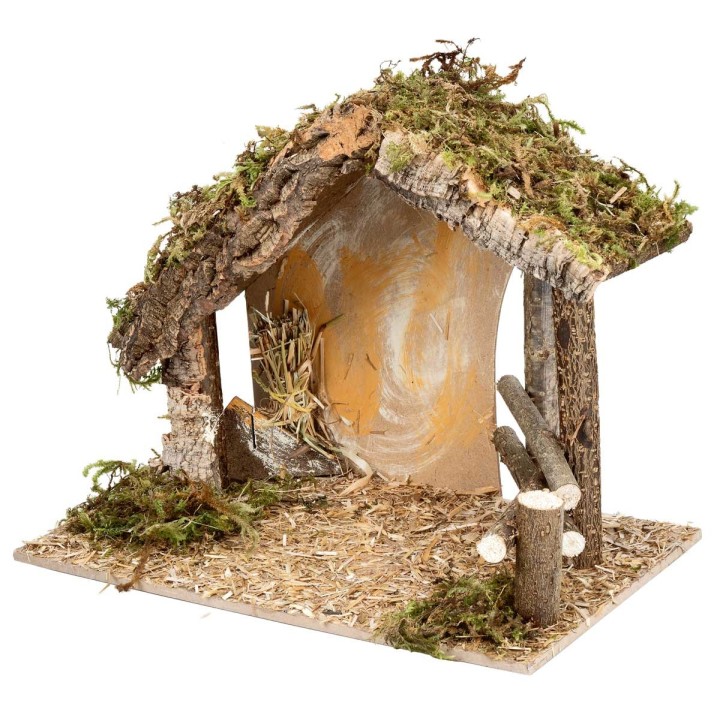 Hut with fence cm 31.5x17x23 h