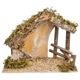 Cabaña con valla cm 31,5x17x23 h