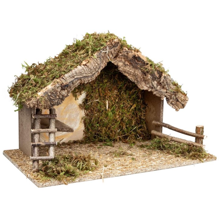 Cabaña con escalera de 50x28x32 cm h