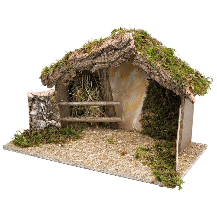 Cabaña con valla de 50x29x32 cm de altura
