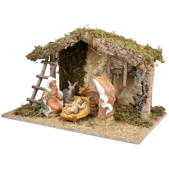 Hut with central slot complete with Euromarchi nativity