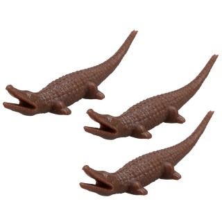 Set of three crocodiles for 3.5 cm statues
