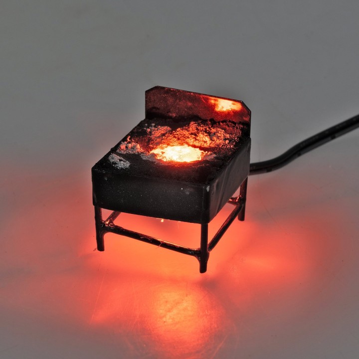 Bracere con cenere a bassa tensione 3,5 Volt cm 3,5x3x3,4 h