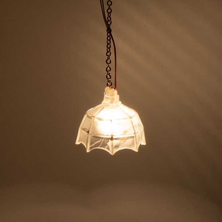 Ceiling chandelier with microlamp Ø 2.3 cm 12v