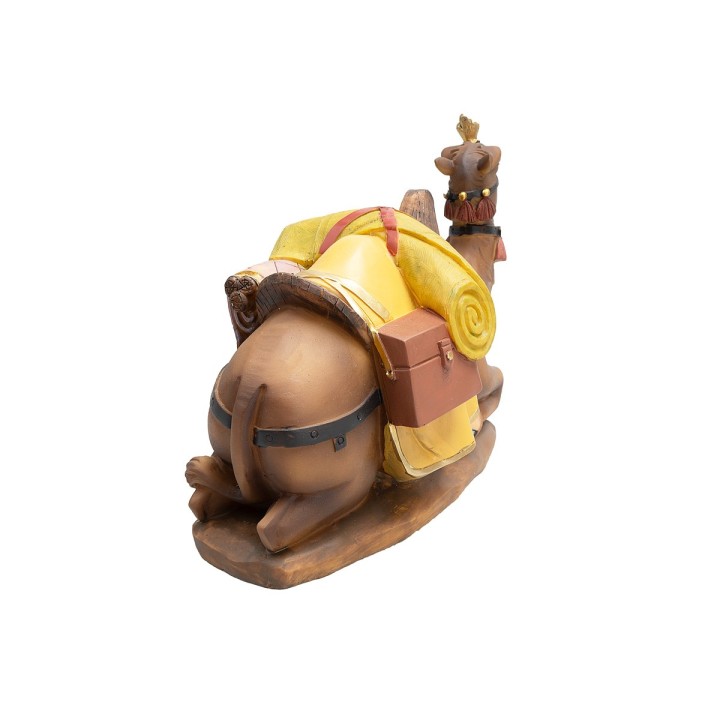 Seated dromedary 16 cm in resin