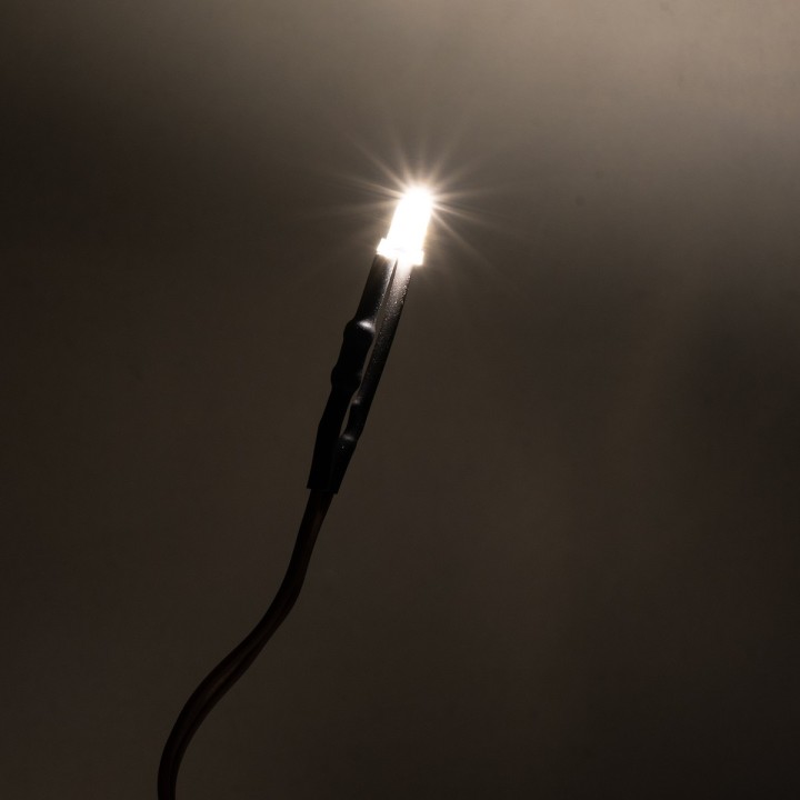Led luce bianca calda 5 mm 12 volt