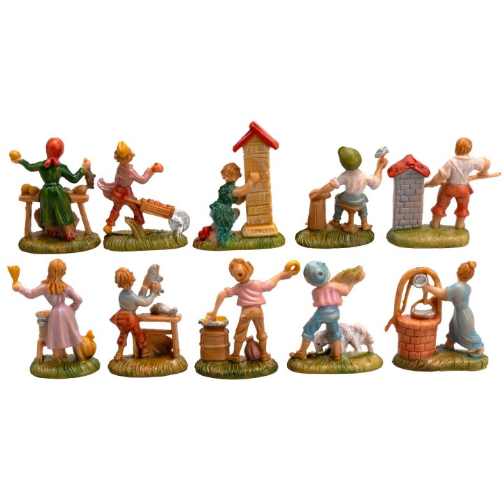 Set 10 mestieri serie 4 cm Euromarchi