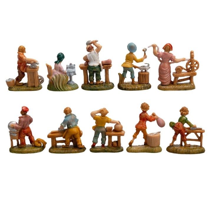 Set 10 statuine serie 4 cm Euromarchi