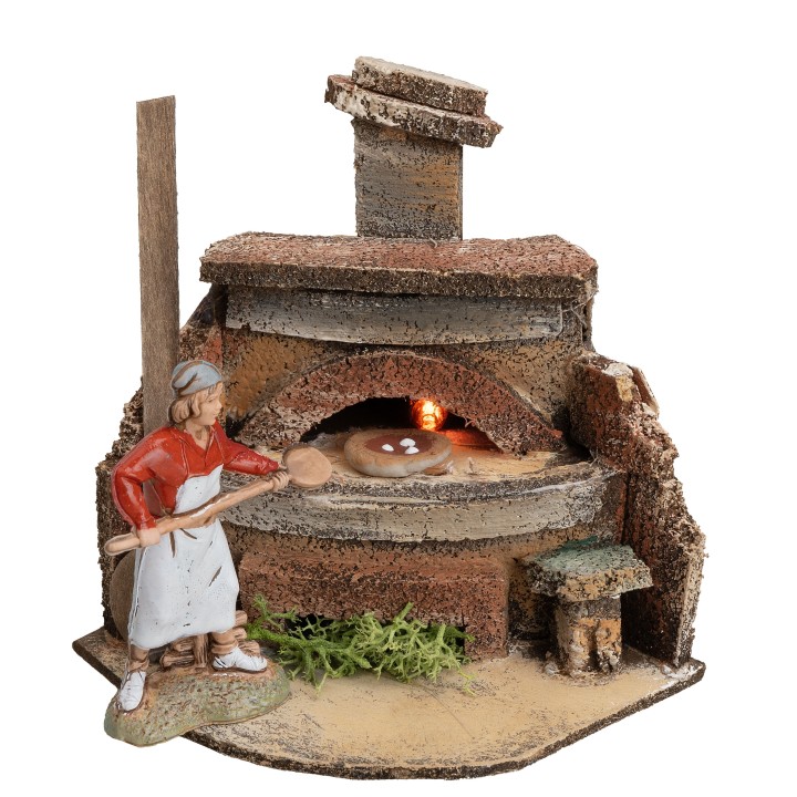 Working pizza maker oven cm 7.5x7x9.5 h