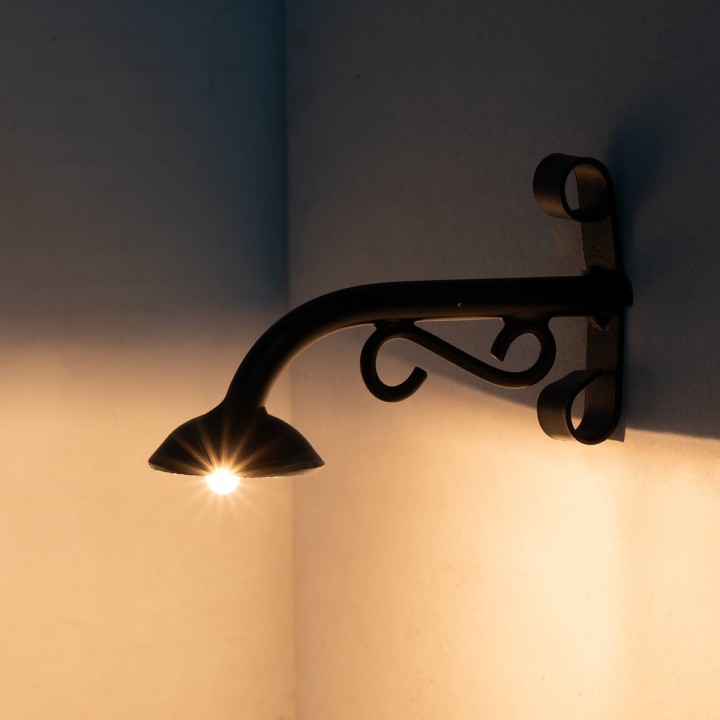 Wall lamp 5 cm 12v for 10 cm statues