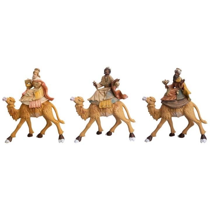 Tre Re Magi a cammello in Lux serie 20 cm Euromarchi