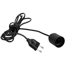 Portalámpara E27 completo con cable y enchufe