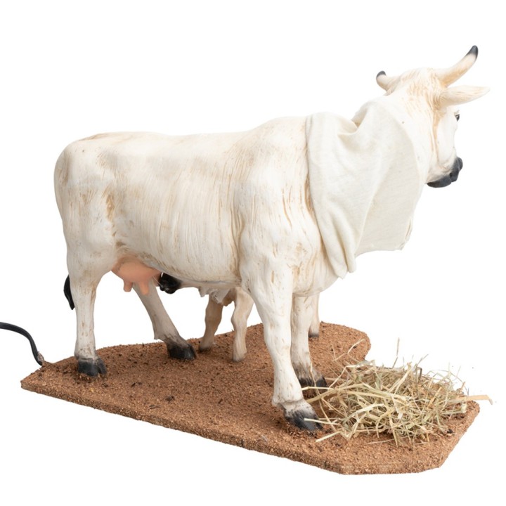 Cow and calf with double movement for 30 cm statues