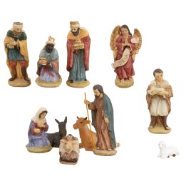 Natividad 11 figuras serie 12 cm en resina