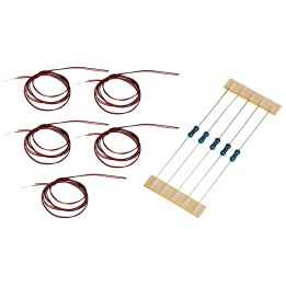 Set 5 LED SMD 0402 luz blanco cálido 1x0,5x0,3 mm