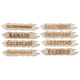 Letrero de nacimiento en madera cm 9,9x1,8 h disponible con