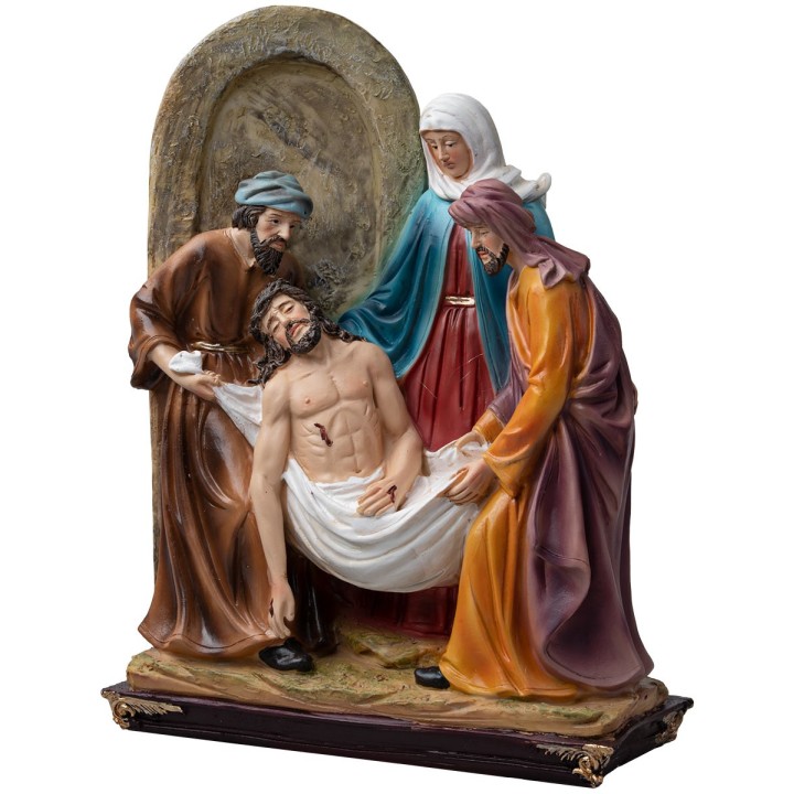 Resin statues 15 stations Via Crucis 20 cm