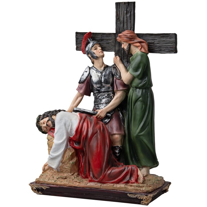 Resin statues 15 stations Via Crucis 20 cm