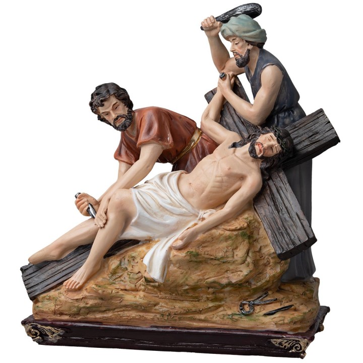 Estatuas en resina 15 estaciones Via Crucis 20 cm