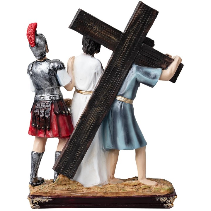 Estatuas en resina 15 estaciones Via Crucis 20 cm