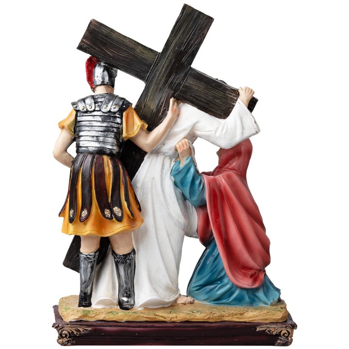 Estatuas en resina 15 estaciones Via Crucis 20 cm