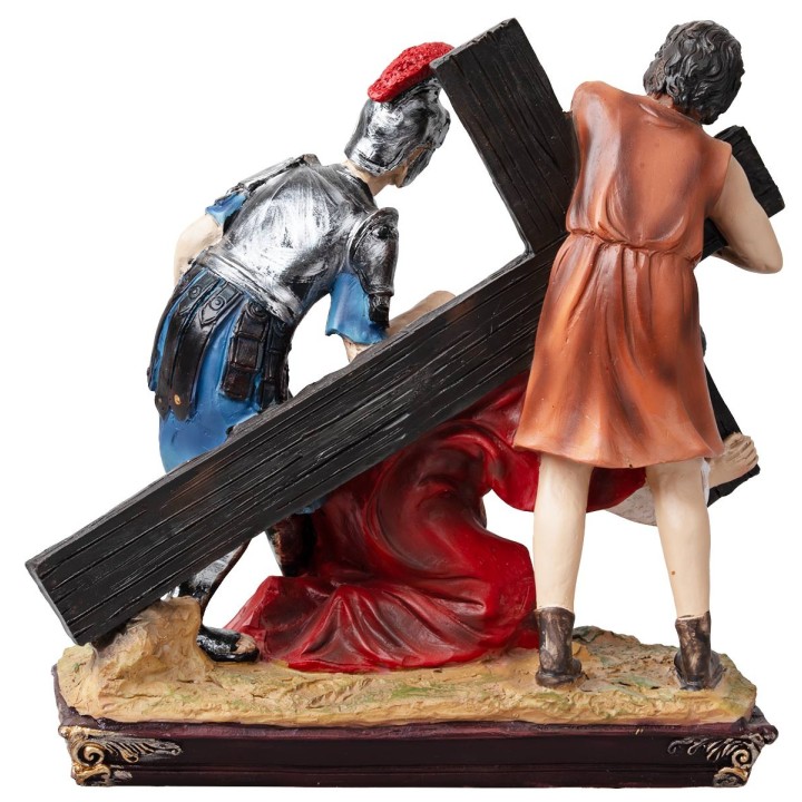 Statue in resina 15 stazioni Via Crucis 20 cm