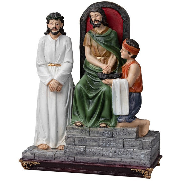 Statue in resina 15 stazioni Via Crucis 20 cm