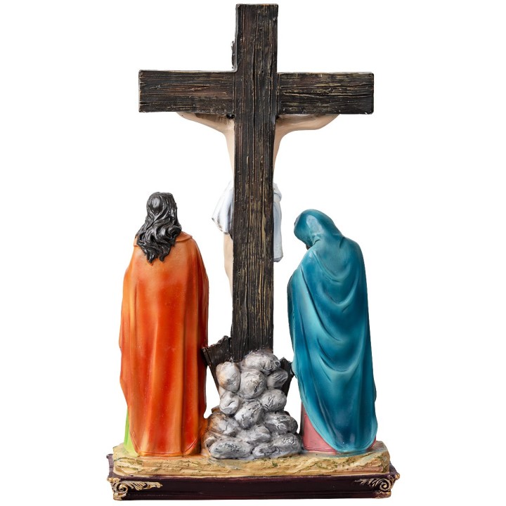 Resin statues 15 stations Via Crucis 20 cm