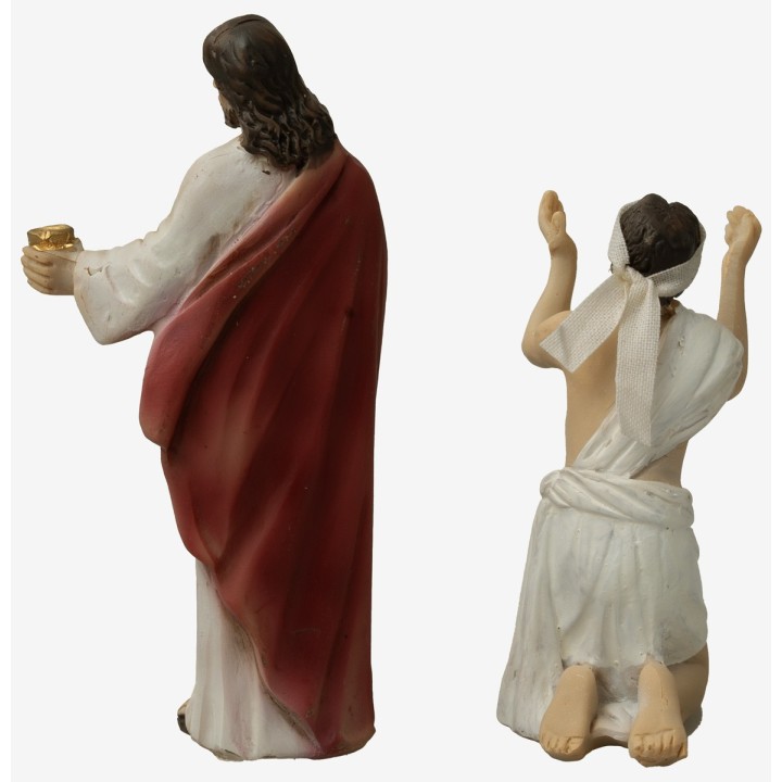 Estatuas Pascuales Jesús devuelve la vista al ciego cm 9