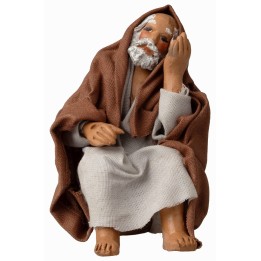 Seated shepherd resting 12 cm series