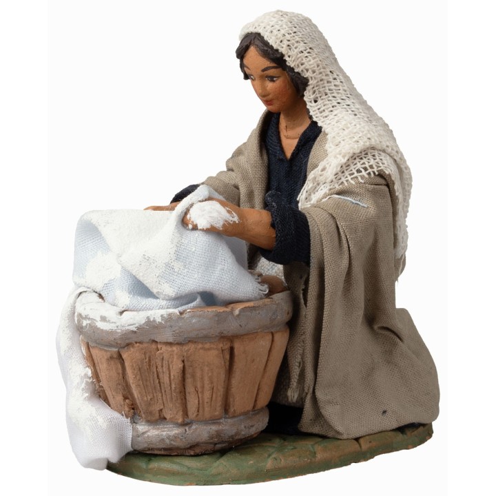 Lavandaia in ginocchio serie 12 cm