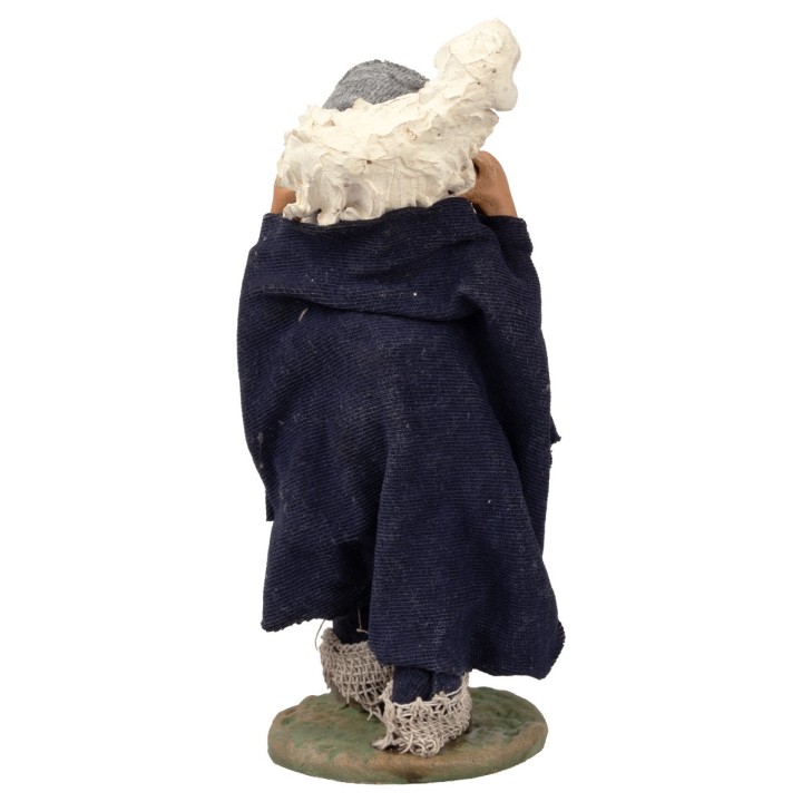 Pastore con agnello sulle spalle 12 cm