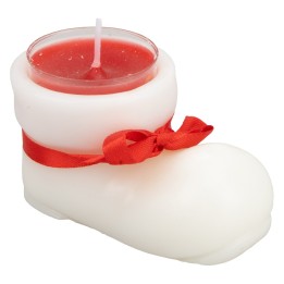 Vela bota de Papá Noel perfumada en cera de soja 4,5 cm.
