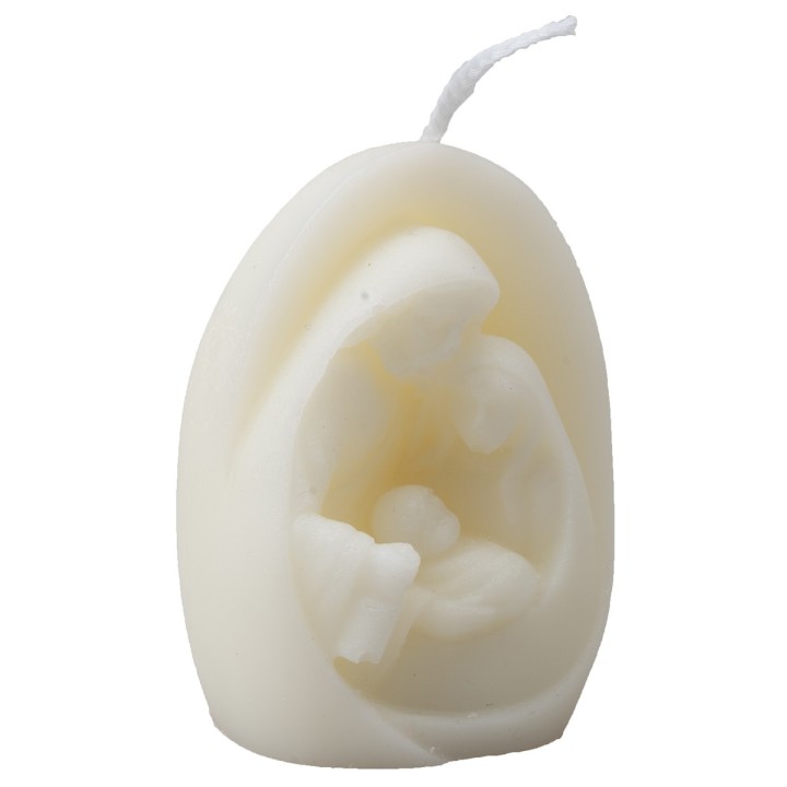Scented Holy Family Candle in soy wax 6.5 cm