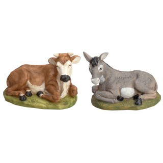 Set bue e asino Lux per statue cm 45 Euromarchi
