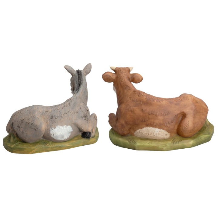 Set buey y asno Lux para estatuas cm 45 Euromarchi