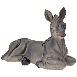 Burro sentado de resina para estatuas de 15 cm