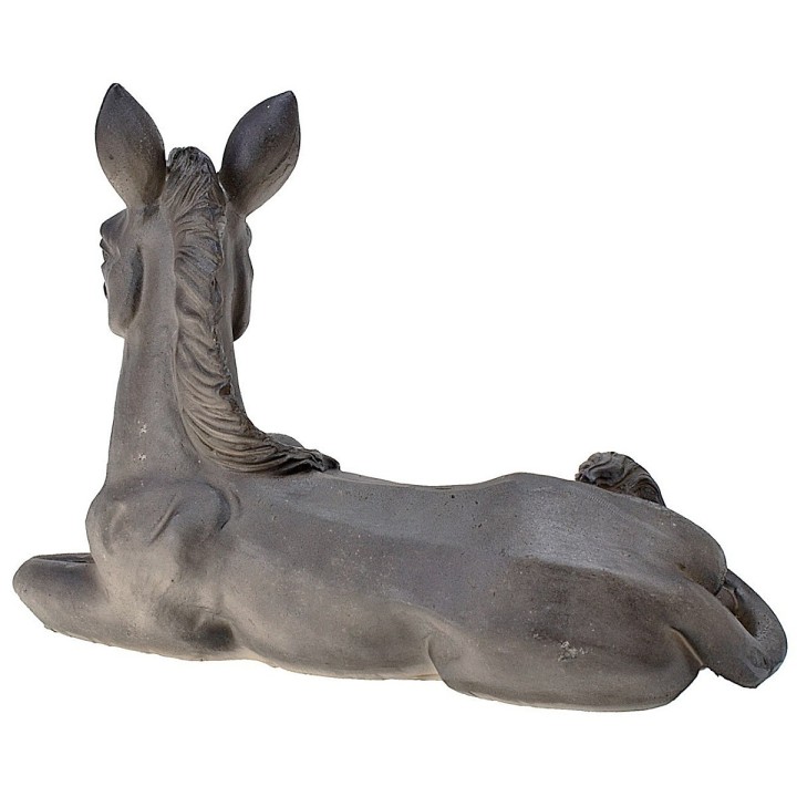 Burro sentado de resina para estatuas de 15 cm